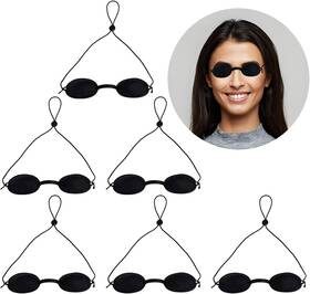 2023 445053230272 6pcs Hydrating Silicone Sleep Goggles Black Adjustable And Reusable Dry Eye Slee