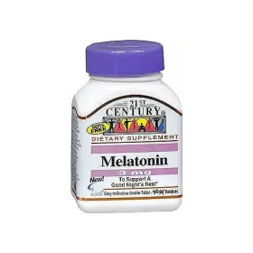21st Century 740985212400 Melatonin Sleep Support Supplement Tablets 3 Mg 90 Count Pack Of 2