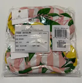 8 Oak Lane 841713171300 New Lemon Squeeze Me Sleep Eye Mask