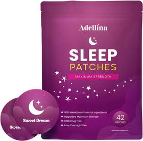 Adellina 726084443556 Sleep Patches For Adults Extra Strength Easy-to-apply Patch With Melatoni