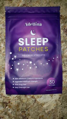 Adellina 744759824264 Sleep Patches For Adults Extra Strength Patch 30 Per Pack