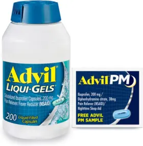Advil 305733305706 Liqui-gels Pain Reliever And Fever Reducer 200 Count Pack Of 1