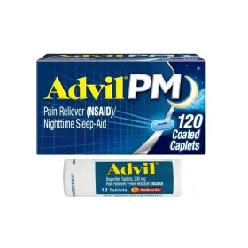 Advil 305736556419 Pm Pain Reliever And Nighttime Sleep Aid Ibuprofen For Relief