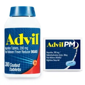 F00573171754 Advil Pain Reliever And Fever Reducer Ibuprofen 200mg For 2 Piece Set