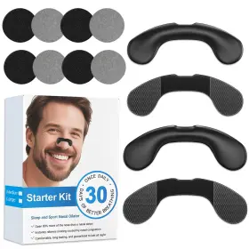 Aikaplus 722909176050 Reusable Amagnetic Nose Strips For Breathing And Snoring Premium External Nasa