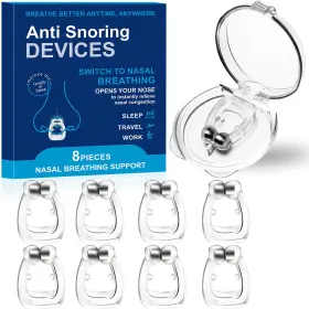 Aikaplus 742346620091 Anti Snoring Nose Clip To Ensure Deep Sleep Silicone Magnetic Nasal