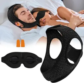 Air Blow 742346619668 Anti Snoring Devices Chin Strap For Sleeping Comfortable Effective Stop Snor