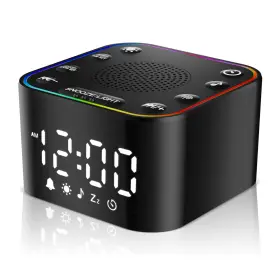 Sm-03-noise Alampan White Noise Sound Machine With Alarm Clock For Sleeping Rgb N
