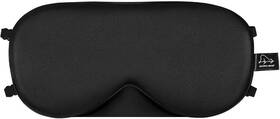 Alaska Bear 608958290506 Sleep Mask 2 Straps Mulberry Silk Twin Thin Black
