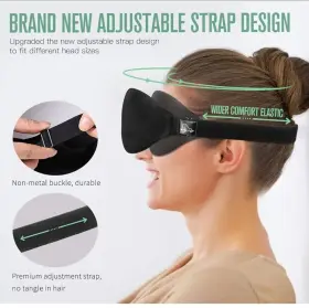 Ab-em001-11 Alaska Bear Memory Foam Sleep Mask With Comfortable Contoured
