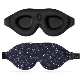 Ab-em001-4 Alaska Bear Sleep Mask Women Men With Molded Eye Cups Well-contoured 3 D Extra-plush Sof