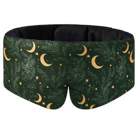 Alaska Bear Em001-85 Wraparound Style Silk Eye Mask Big Wide Headband And Large Coverage Sleeping