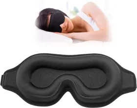 Albatross Health New England 445008187170 3d Travel Silk Eye Mask Sleeping Soft Padded Shade Cover Rest Relax Blindfold