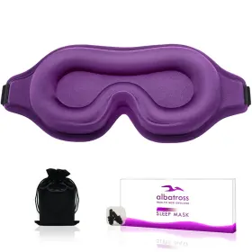 Albatross Health New England 850037281091 Sleep Eye Mask For Men Women Lash Extensions 3d Sleeping Travel Blackout