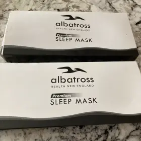 Sm-fc01-bk Albatross Health New England Sleep Mask 2 Premium By Albatross. Black Ear Plugs And Carry Pouch Included