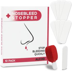 Alisyevaho 445004820835 10 Pack Nosebleed Stopper Plugs - Individually Packed-portable-super Absorbent N
