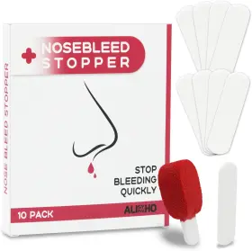 Alisyevaho 445004820835 10 Pack Nosebleed Stopper Plugs - Individually Packed-portable-super Absorbent N