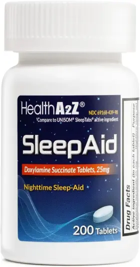Allegiant Health 369168439986 Sleep Aid Doxylamine Succinate 25mg Non Habit-forming 200 Counts Pack Of 1