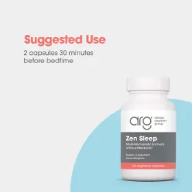 Allergy Research Group 713947773608 Zen Sleep 60 Vegetarian Capsules