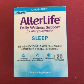 Allerlife 041167544174 New Sleep Daily Wellness Support For Allergy Sufferers - 20 Capsules