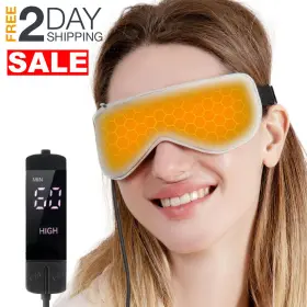 Alljoy 759357546470 Heated Electric Warm And Cold Eye Compresses Mask For Dry Migraines Headaches
