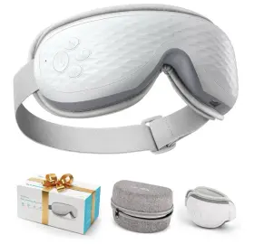 Ajrem2402-4.9 Alljoy Eye Massager With Heat. Music Bluetooth. To Relieve Migraine Fatigue