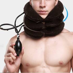Alovexiong Mmx 3ceng Cq Jzzhentou Cervical Neck Traction Device For Pain Relief Adjustable Inflatable Neck