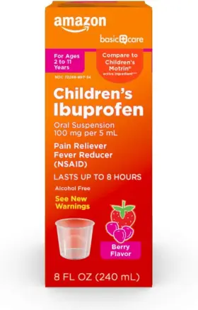 Amazon Basic Care 370030114160 Childrens Ibuprofen Oral Suspension 8 Fl Oz Pack Of 1