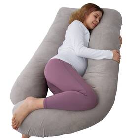 Amcaton 747165187756 60 Inch Pregnancy Pillows For Sleeping Extra Large U Shaped Body Pillow Pre