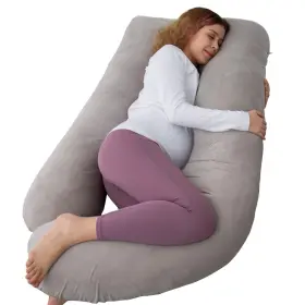 Amcaton 747165187756 60 Inch Pregnancy Pillows For Sleeping Extra Large U Shaped Body Pillow Pre