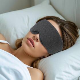 Amoselep 717097932755 3d Eye Mask Sleep For Travel Light Blocking 1 Count Pack Of Black