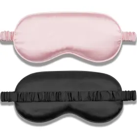 Sleepmask001 Amrules Sleep Mask 2 Pack Soft Blackout 1 Count Of Black And Pink