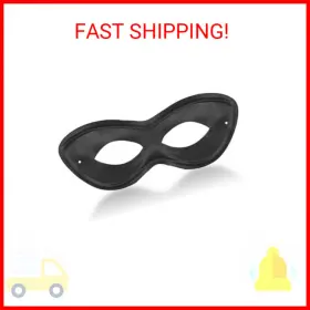 395936.14 Amscan Game Ready Team Spirit Party Super Hero Mask Accessory Black One Size