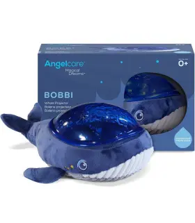 I000572 Angelcare Bobbi The Whale Ceiling Night Light Projector For Babies And Kids Sleep