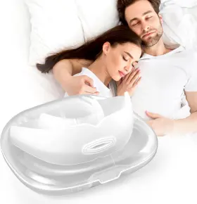 Angjiar 636303540105 Anti Snoring Device Mouthpiece Mouth M White