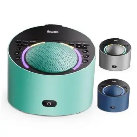 Awms25dmgx Anwoon Sound Machine Expandable Aroma Diffuser And Schumann Resonance Combinable Teal