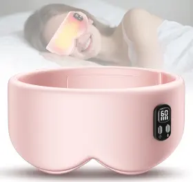 B0fn3y9y18 Anydance Heated Eye Mask - Cordless Dry Relief Sleep Aid Therapy Ros Pink