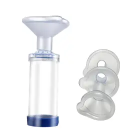Hh-spacer003us Aonary Handheld Inhaler Spacer For Baby And Adult Cat Pet - Blue With 3 Masks