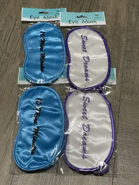 9412991203 April Bath & Shower Satin Eye Mask / Light Blocker By And - Sweet Dreams