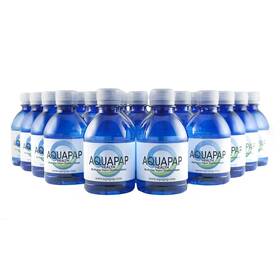 Aquapap 645497748259 8 Ounce 24 Pack Vapor Distilled Cpap Water 1-2 Nights Per Bottle