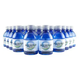 Aquapap 645497748259 8 Ounce 24 Pack Vapor Distilled Cpap Water 1-2 Nights Per Bottle