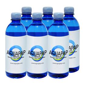 Aquapap 864124000397 16.9 Ounce 6 Pack Vapor Distilled Cpap Water 2-3 Nights Per Bottle