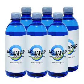 Aquapap 864124000397 16.9 Ounce 6 Pack Vapor Distilled Cpap Water 2-3 Nights Per Bottle