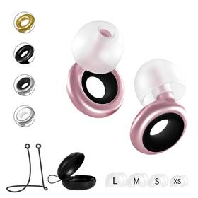 Arkeo Novus Pink-earplug#1 Reusable Silicone Ear Plugs For Sleeping Noise Cancelling Earplugs S