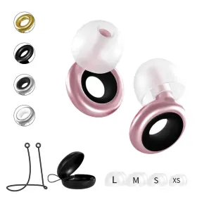 Arkeo Novus Pink-earplug#1 Reusable Silicone Ear Plugs For Sleeping Noise Cancelling Earplugs S
