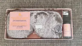 Aroma Home 064323317979 Faux Fur Eye Mask And Pillow Mist With Lavender Essential Oils 35 Ml New