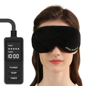 Aroma Season 799355496735 Heated Eye Mask Warm Compress For Dry Eyes Mgd Stye Black Used