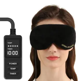 Aroma Season 799355496735 Heated Eye Mask Warm Compress For Dry Eyes Mgd Stye Black Used