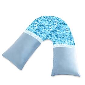As Awesling As-vp-001 Shredded Memory Foam V Pillow For Neck And Shoulder Pain Supp