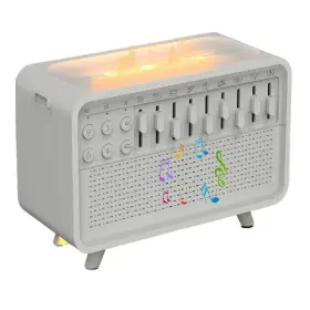 1484899.01-wfj Asfhjp White Noise Night Light Humidifier 3-in-1 Sound Machine Humidifi